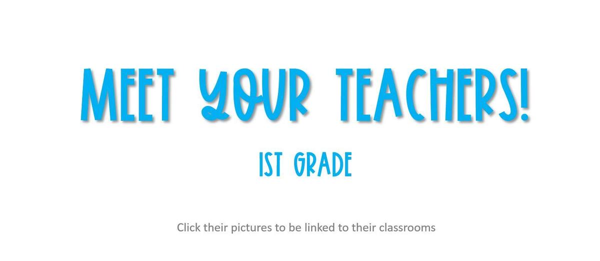 meet your teachers