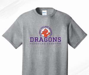 GVA DC Gray uniform shirt on a white background