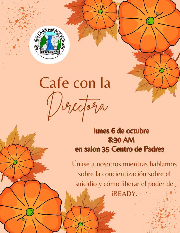 Cafe con la Directora