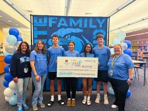 Heritage Middle School check presentation to CMN