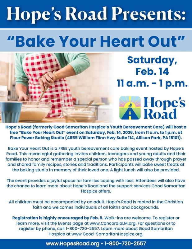 flyer for bake your heart out event