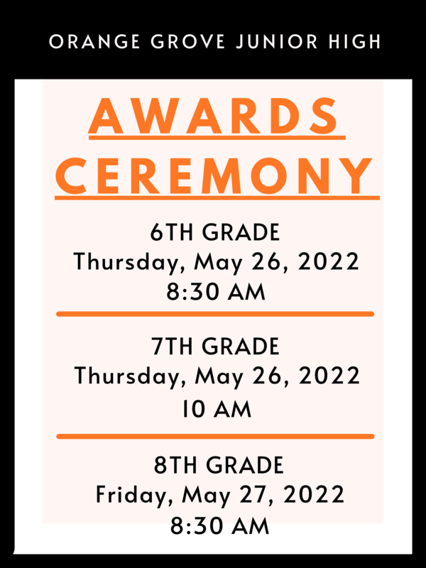 JUNIOR HIGH AWARDS CEREMONY DATES Featured Photo