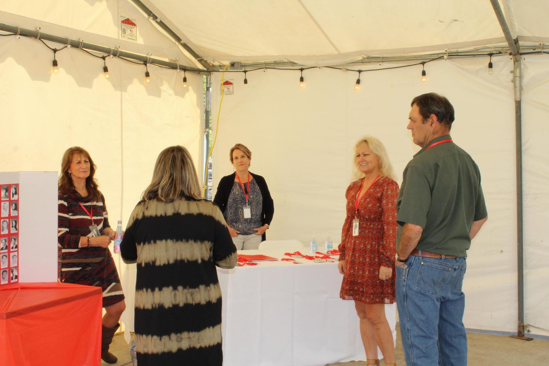 Members of the class of 1971 at their 50 year reunion