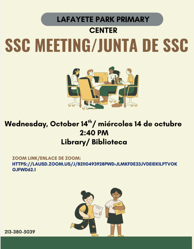 SSC Meeting/Reunión de SSC
