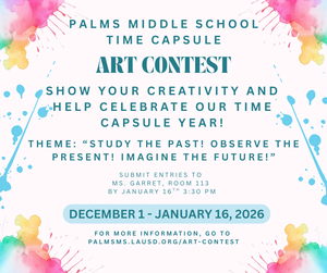 Time Capsule Art Contest flyer