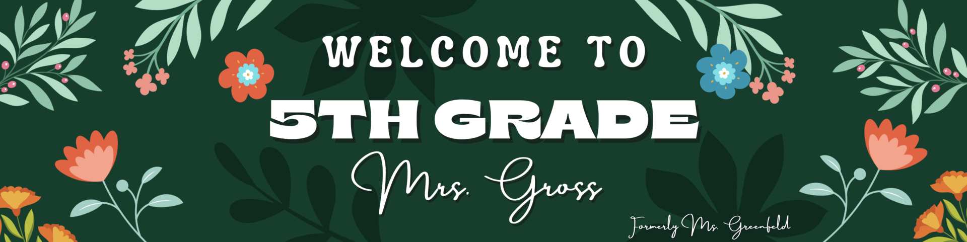 Welcome to 5th grade