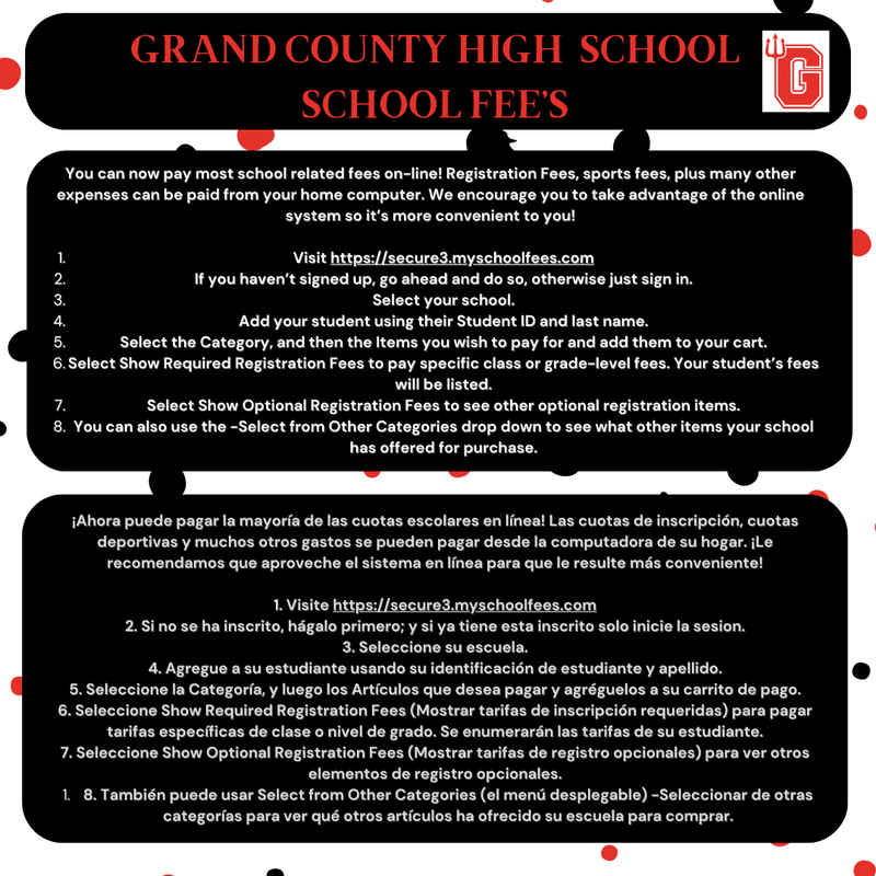 GCHS My School Fee's