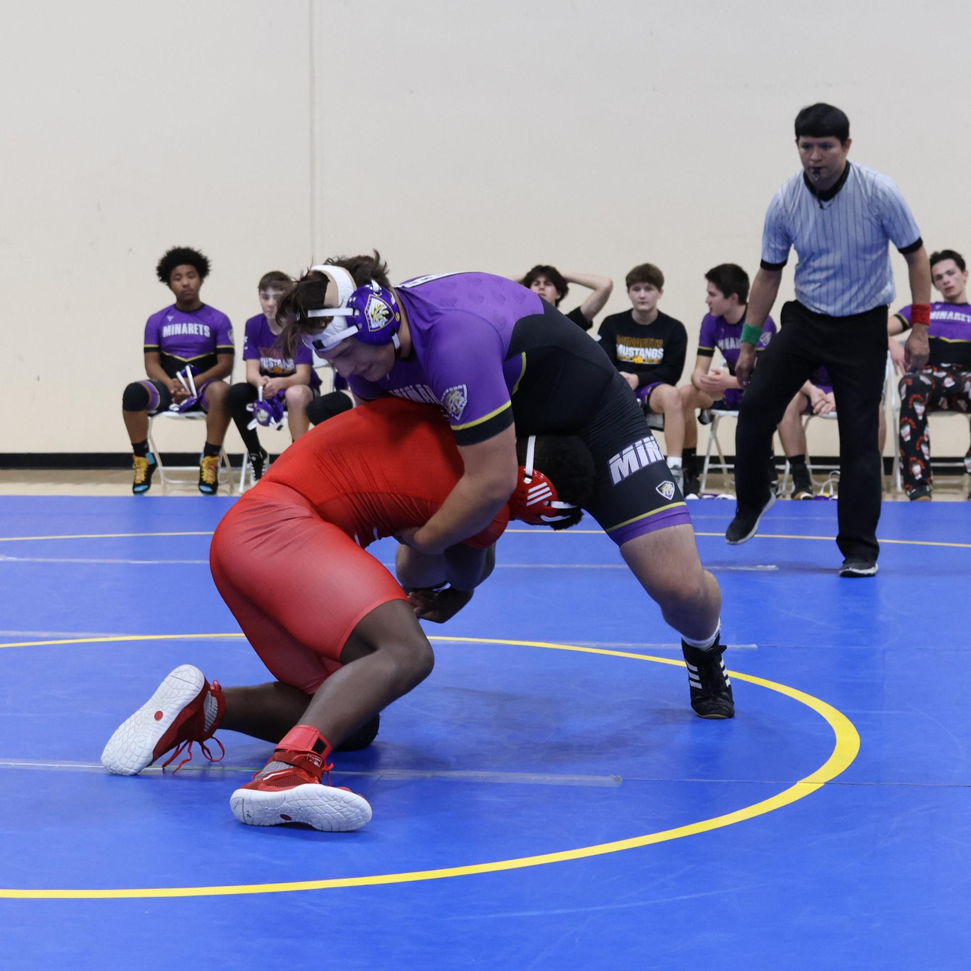wrestlers in action at parlier