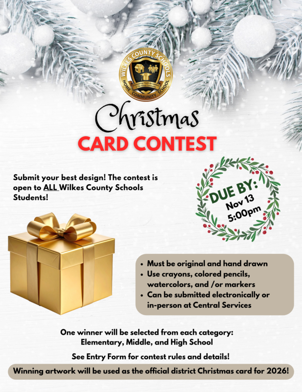 Christmas Card Contest- information found in the text