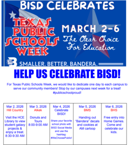Texas Public Schools Week Agenda