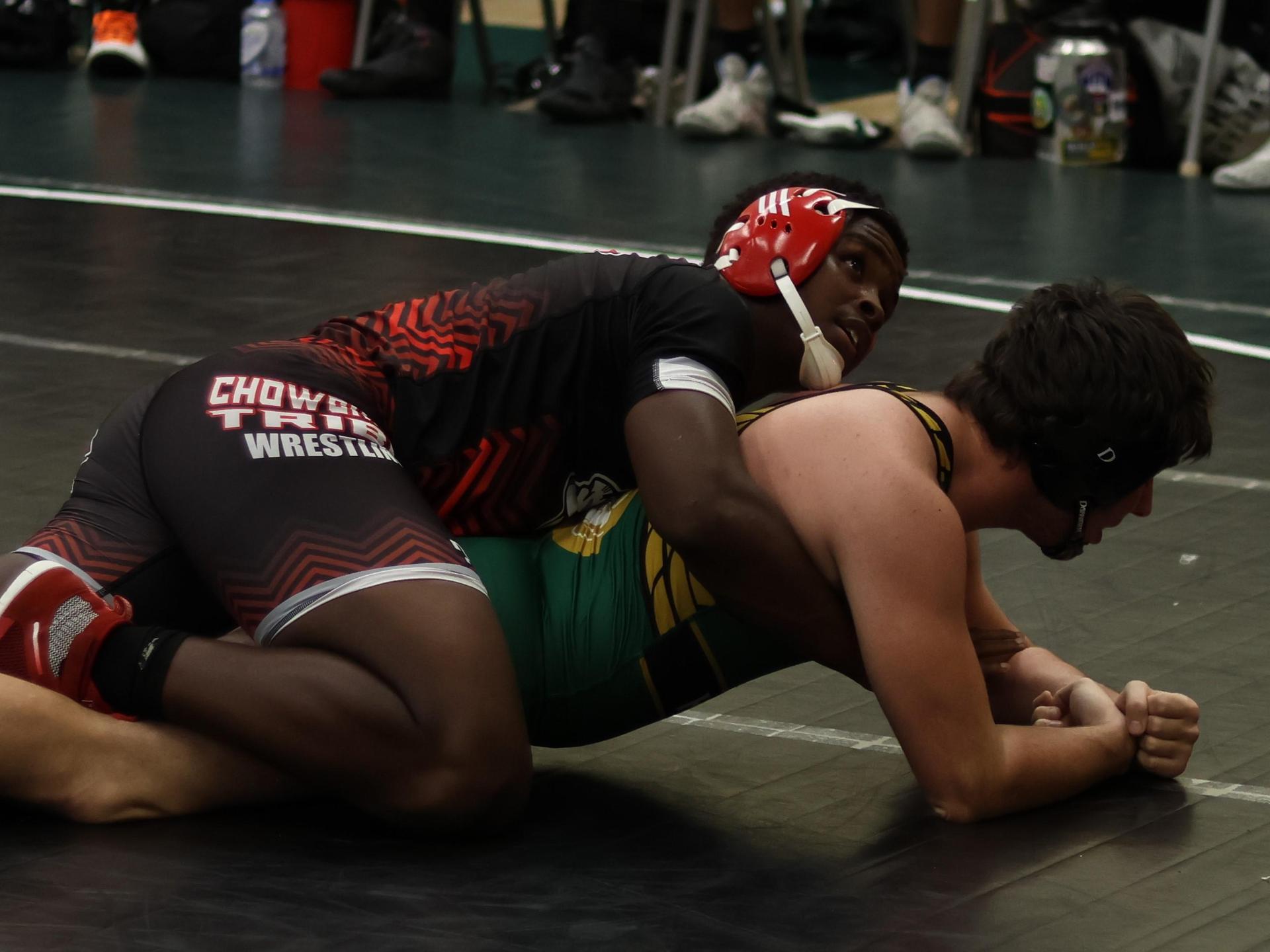 boys wrestling at liberty duals