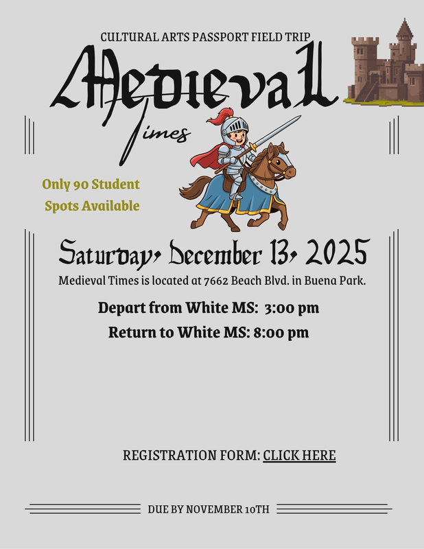 CAP: Medieval Times Flyer/Registration Form