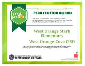 WOSE Pear-fection Award Certificate