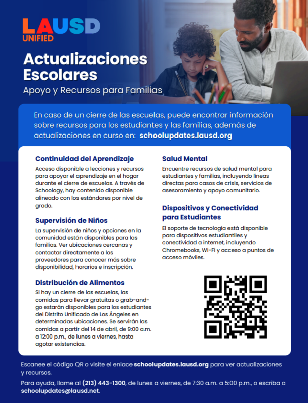 School Updates Spanish