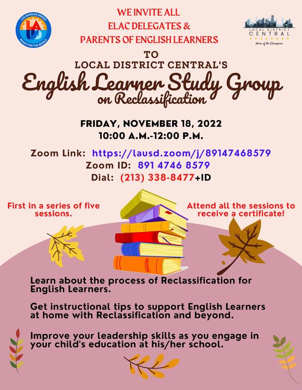 English Learner Study Group on Reclassification Featured Photo