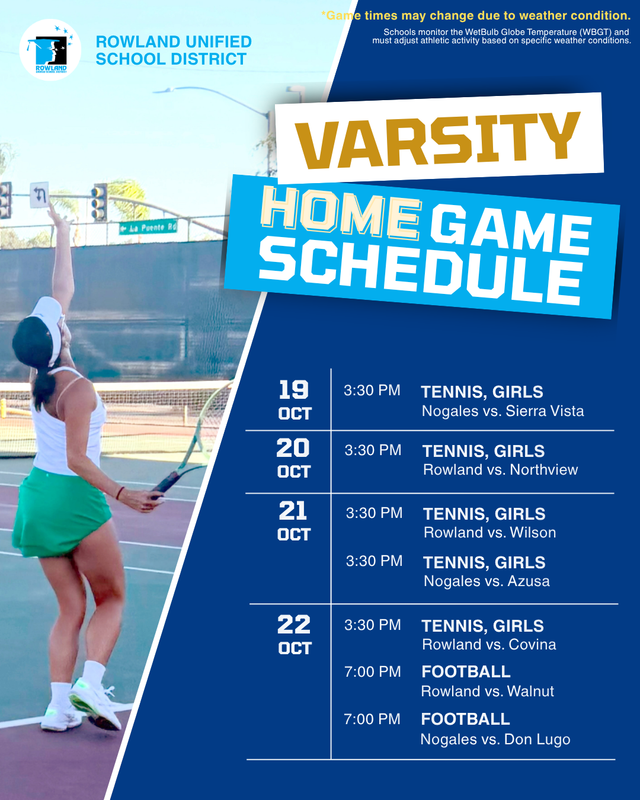 Home Game Schedule