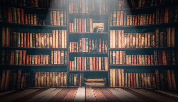 Wooden Library Book Shelves