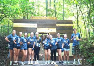 TKHS Student Council members pose for a photo at the camp.