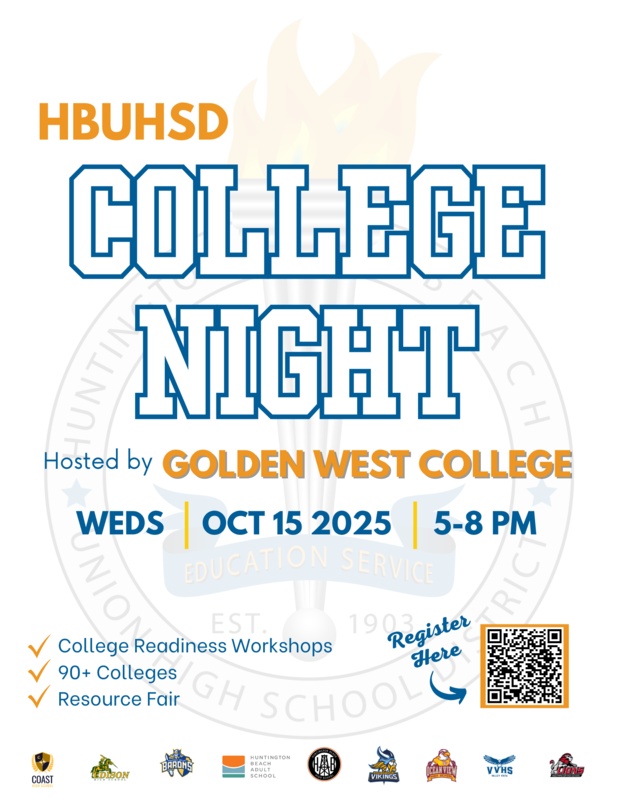 Explore Your Future at HBUHSD College Night! — Oct 15, 2025