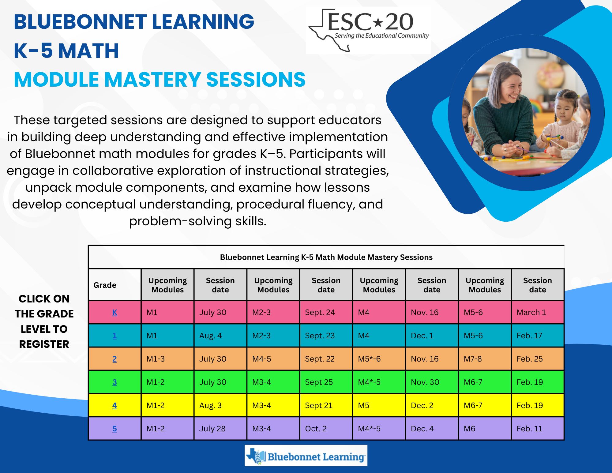 Math Newsletters and Session Offerings – Mathematics – ESC-20