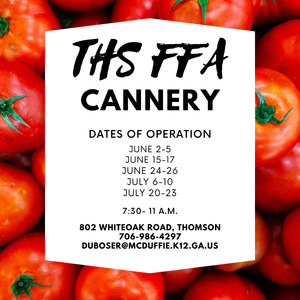 FFA Cannery Dates Open
