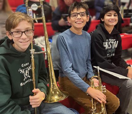 3 James River Day School students at VBODA District Band tryouts