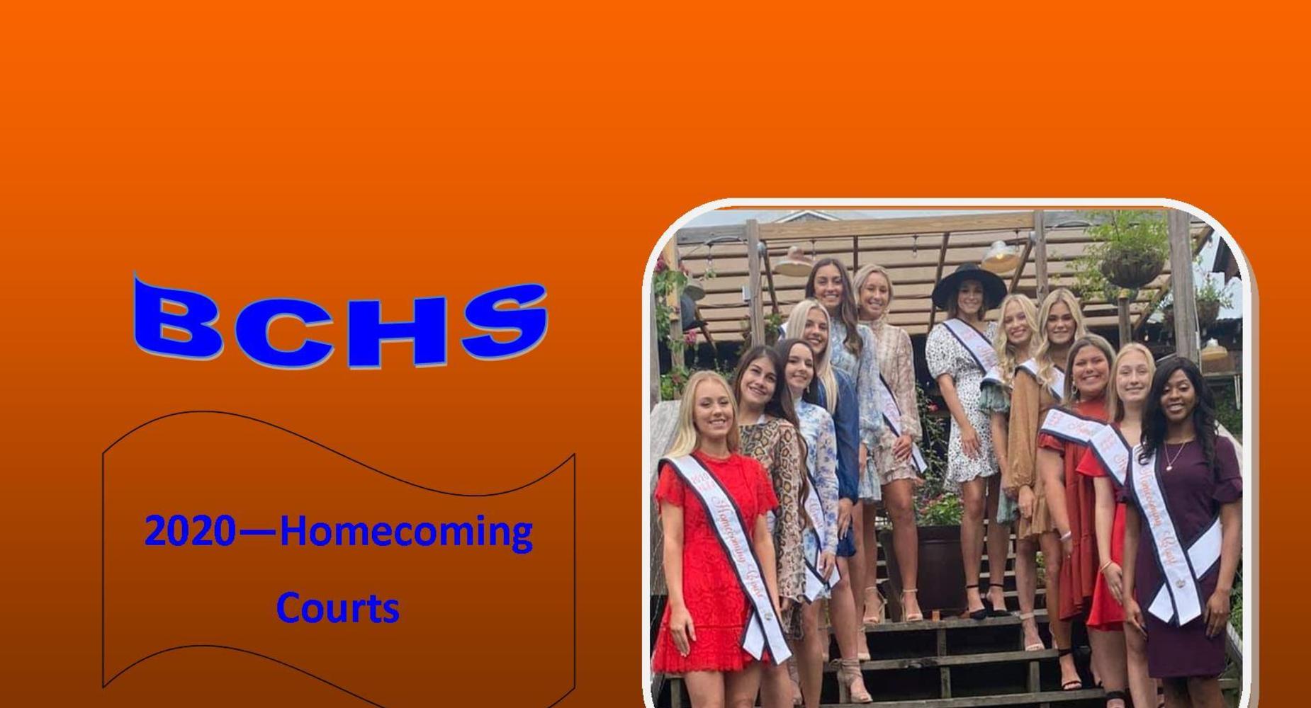 2020 BCHS Homecoming Courts