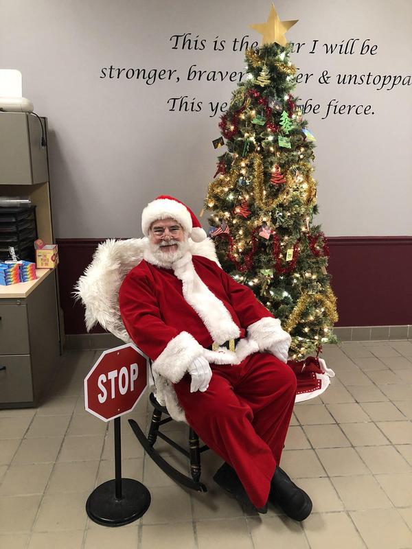 Santa attended the Holiday Dance