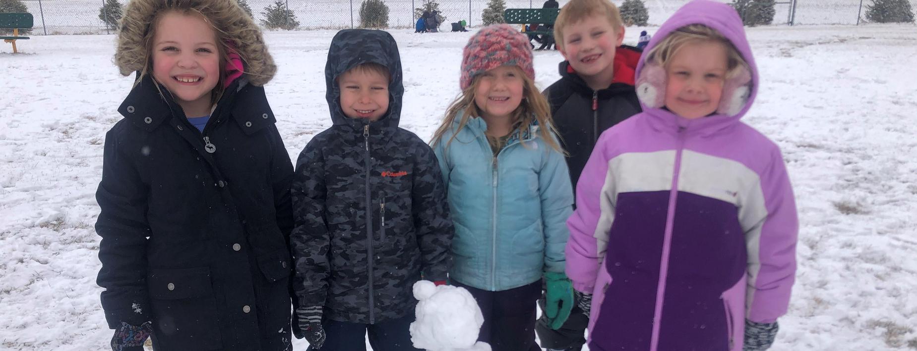 Playing in the snow at CCECC