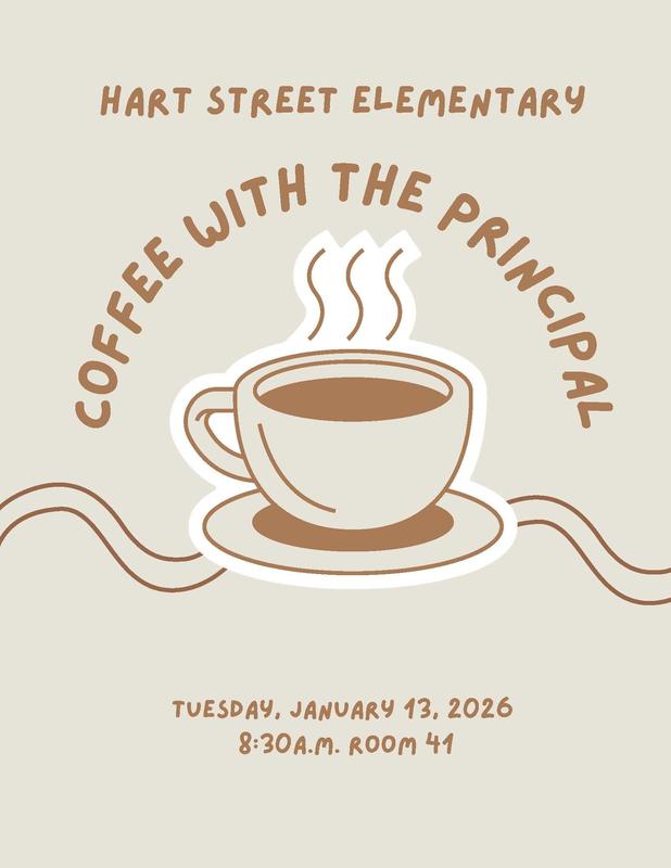 Coffee with the principal School Flyer