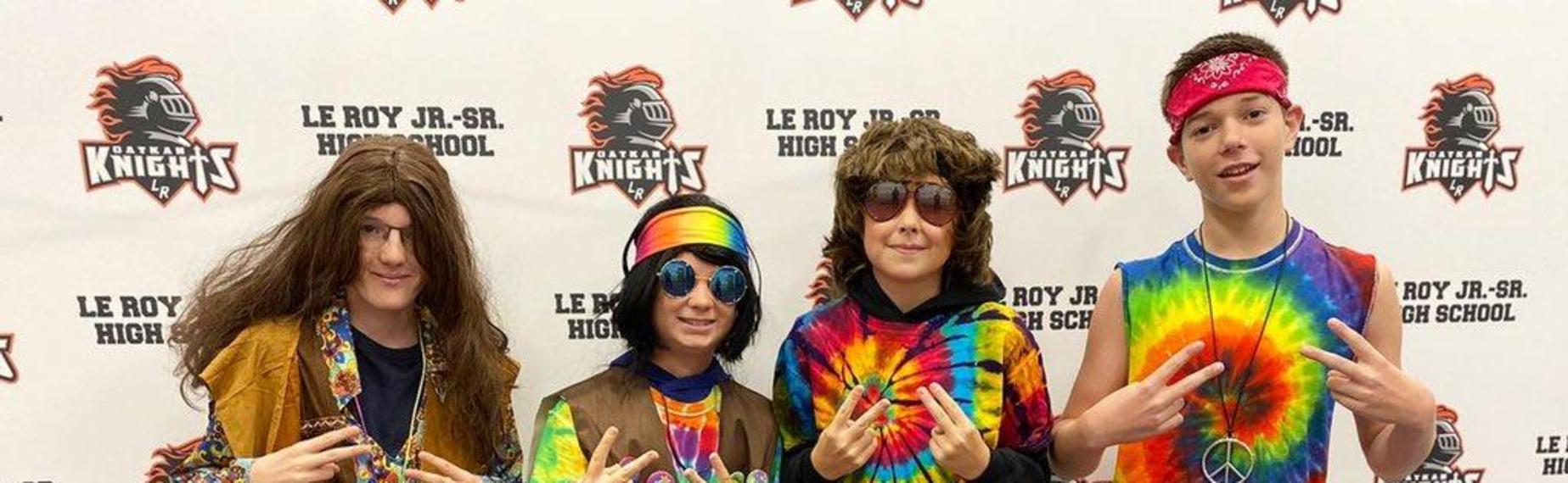 Students dressed up for Halloween 2019