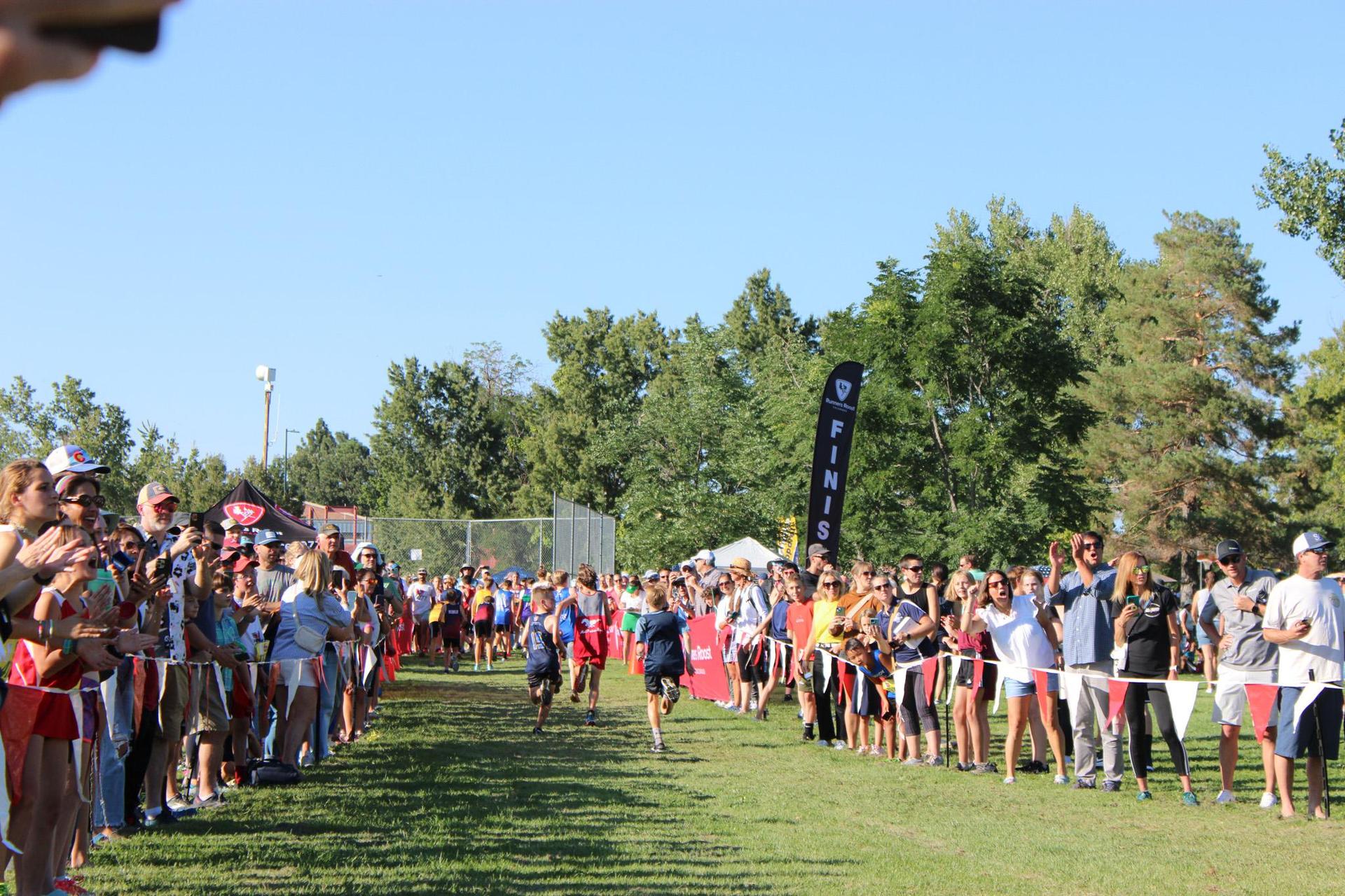 Cross Country Race Finish Line