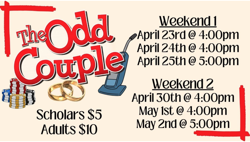 Spring Musical" The Odd Couple" Featured Photo