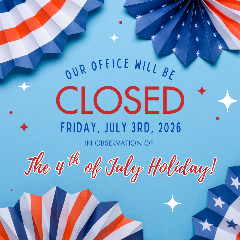 School will be closed on July 3rd in observance of the 4th of July holday
