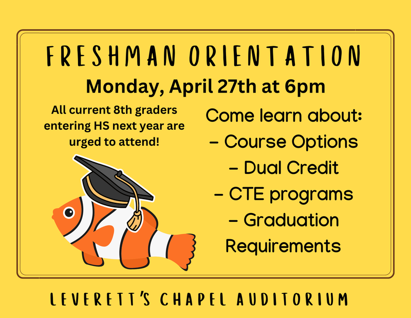 Freshman Orientation Flyer