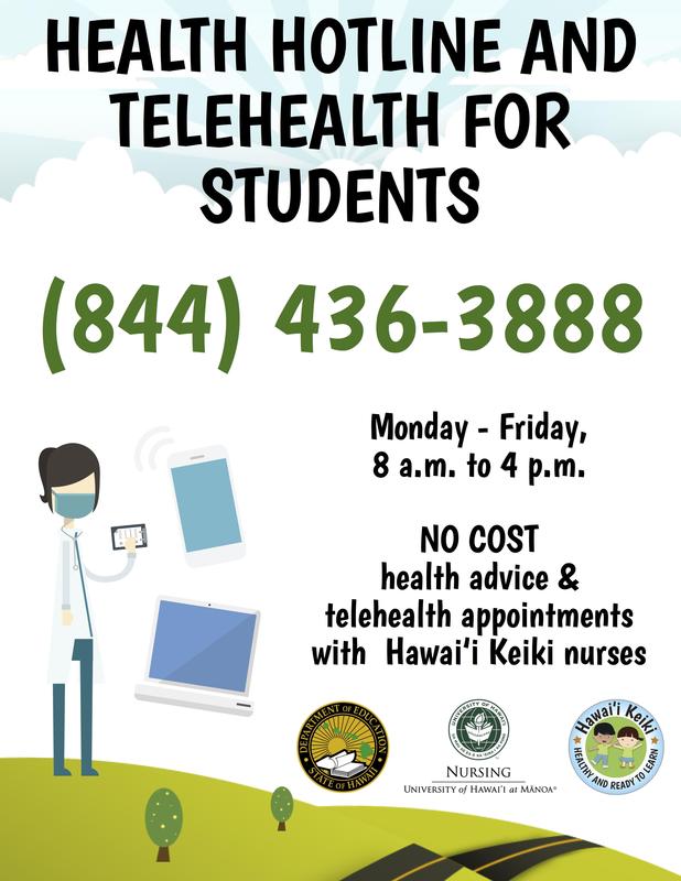 Free call-in health advice for students from our Hawai'i Keiki Health nurses Featured Photo