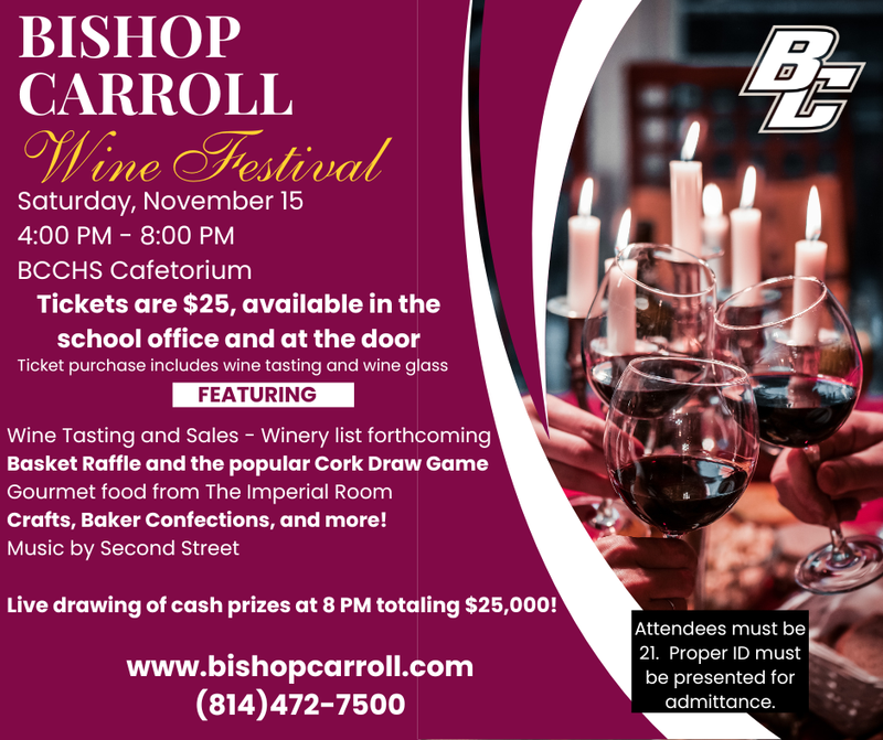 Bishop Carroll Wine Festival Information