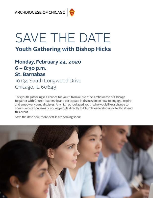 Youth Gathering with Bishop Hicks Featured Photo