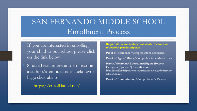 SFMS Enrollment