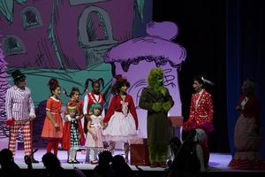 A group musical performance from Grinch the Musical