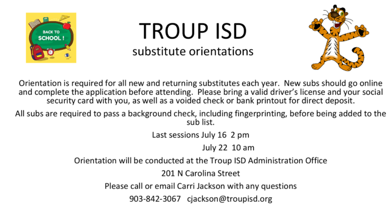 Substitute Training Scheduled Featured Photo