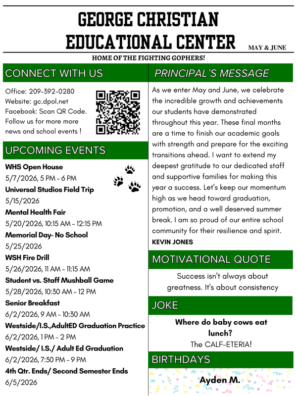 May & June Newsletter Featured Photo