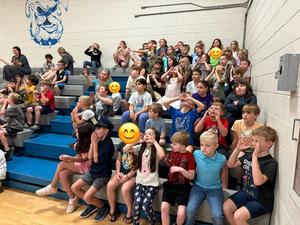 Students at Storytelling Event