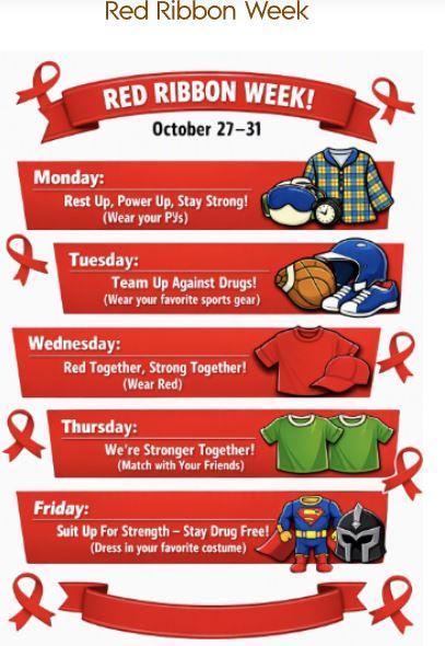 Red Ribbon Week Dress Up Days