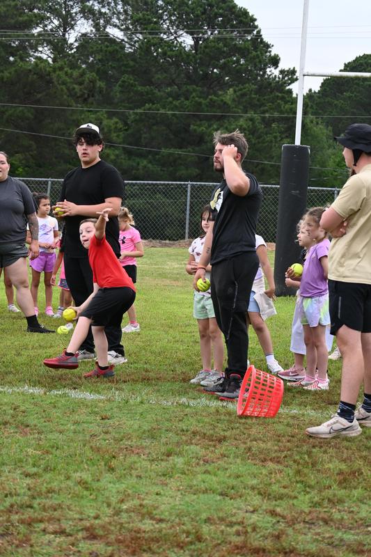 Field day kids having fun.