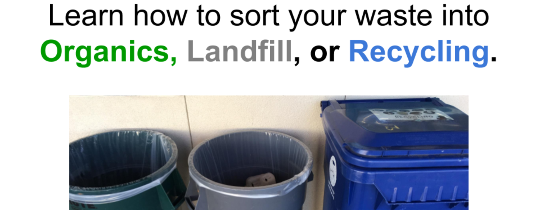 Recycling and composting