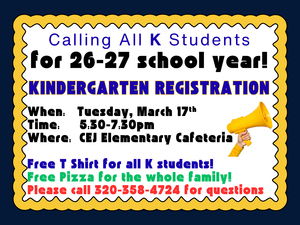 Kindergarten registration