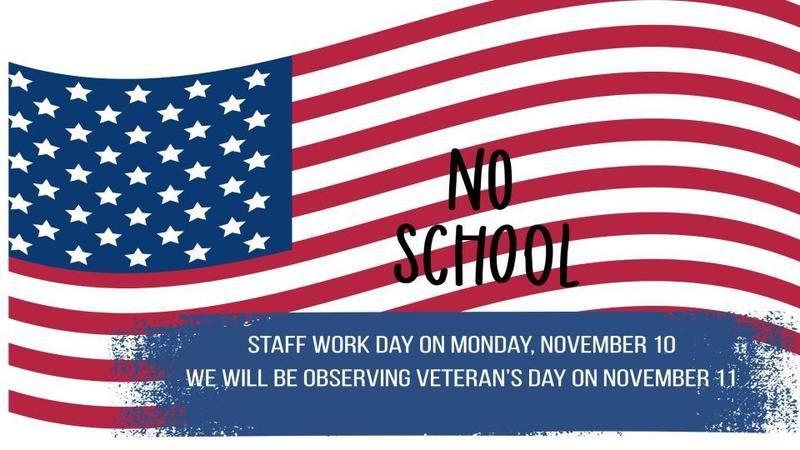 No School November 10-11