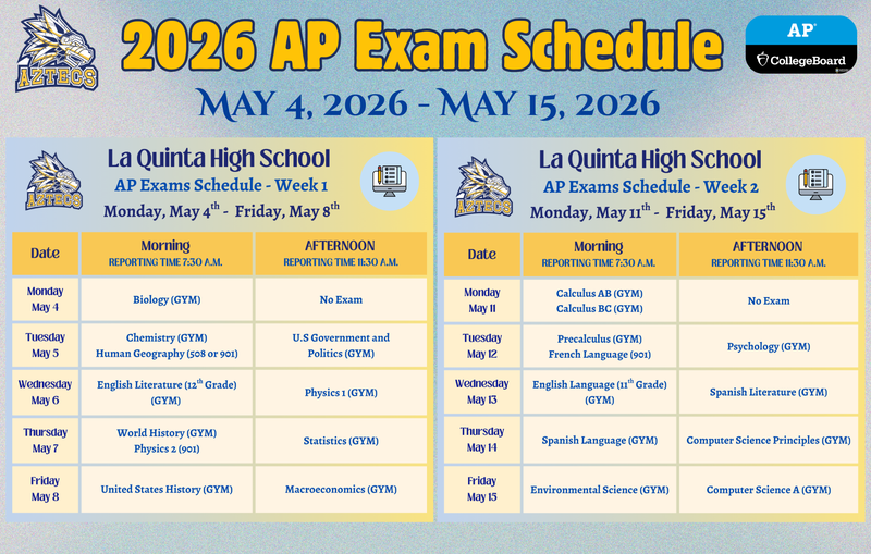 2026 AP Exam Schedule - Please click on the image for better view Featured Photo