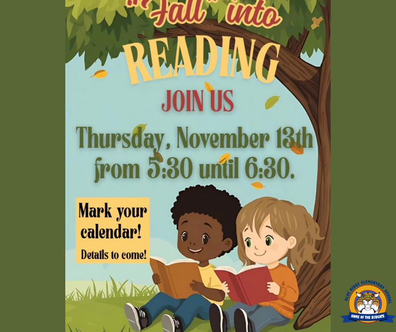 graphic of 2 children reading under a tree